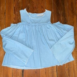 Paper Crane // Blouse with open shoulder top